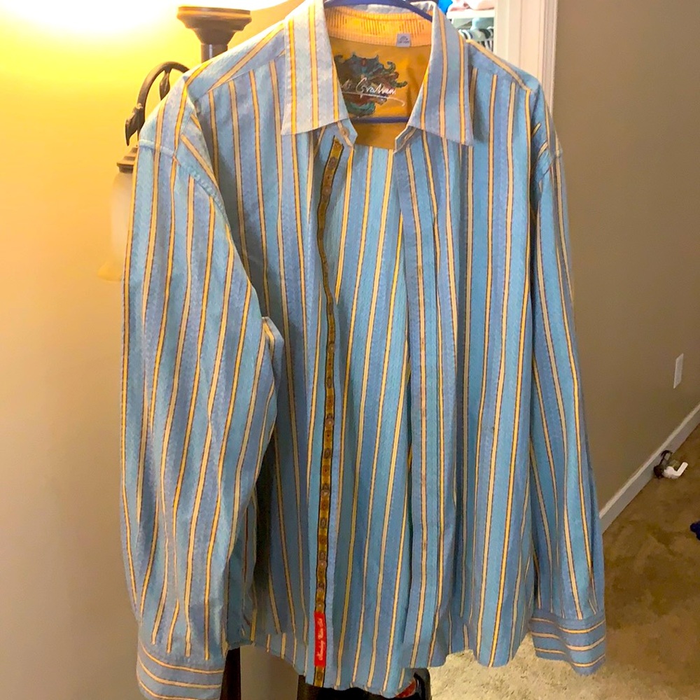 Robert Graham multicolor dress shirt 2xl